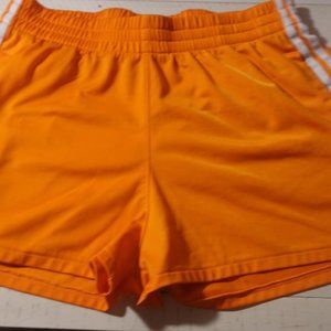 Adidas Women's Orange and White Shorts